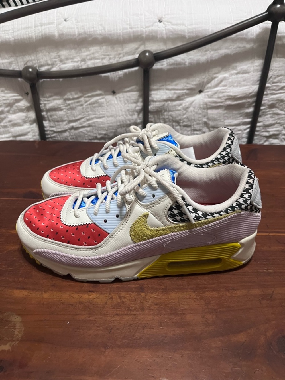 Nike Air Max 90 Patchwork Scrap SE Multi-Color Women’s Size 10 - Picture 3 of 14